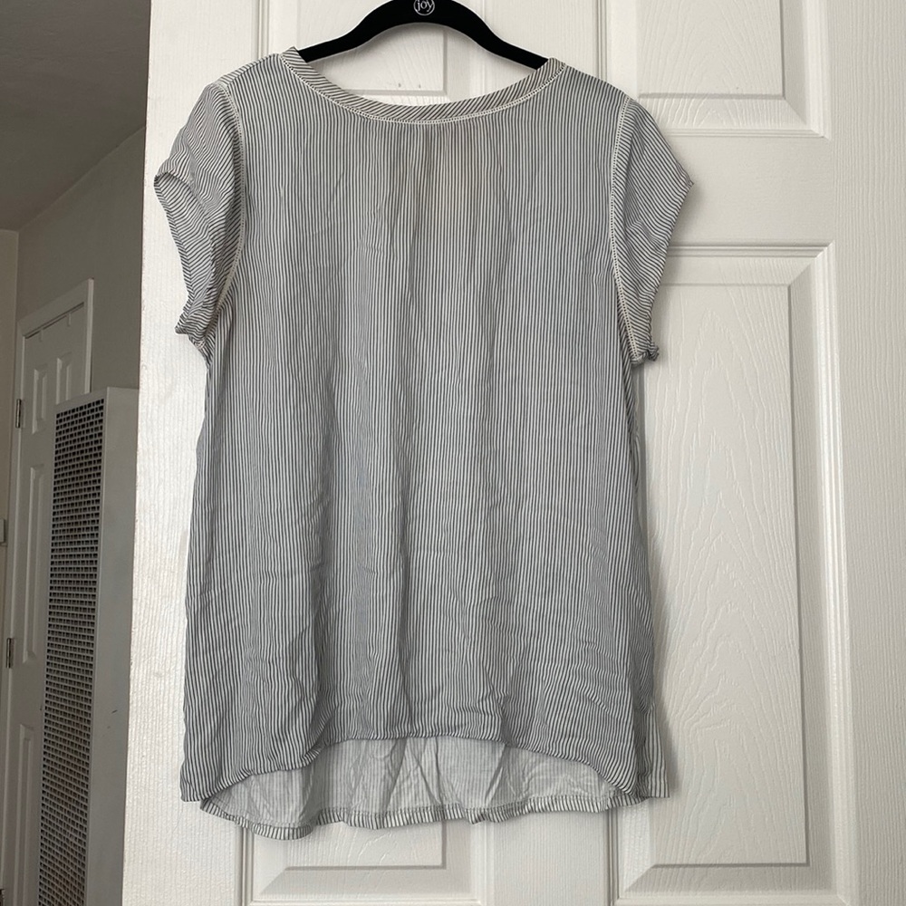 Black and White Large Ann Taylor Loft Top